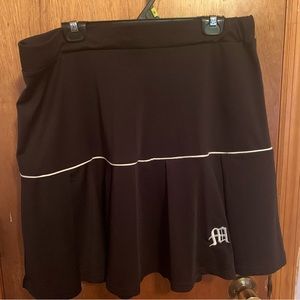 Black Plus Pleated Skirt